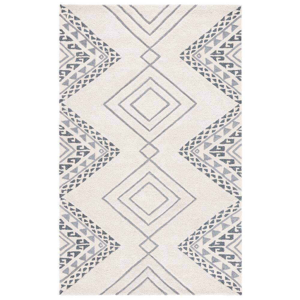 SAFAVIEH Handmade Casablanca Shag Dragulina Tribal Wool Rug