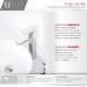 preview thumbnail 3 of 7, STYLISH 16 inch Porcelain Ceramic Oval Vessel Sink Above Counter - 15 3/4" x 13 3/8" x 5 3/4"