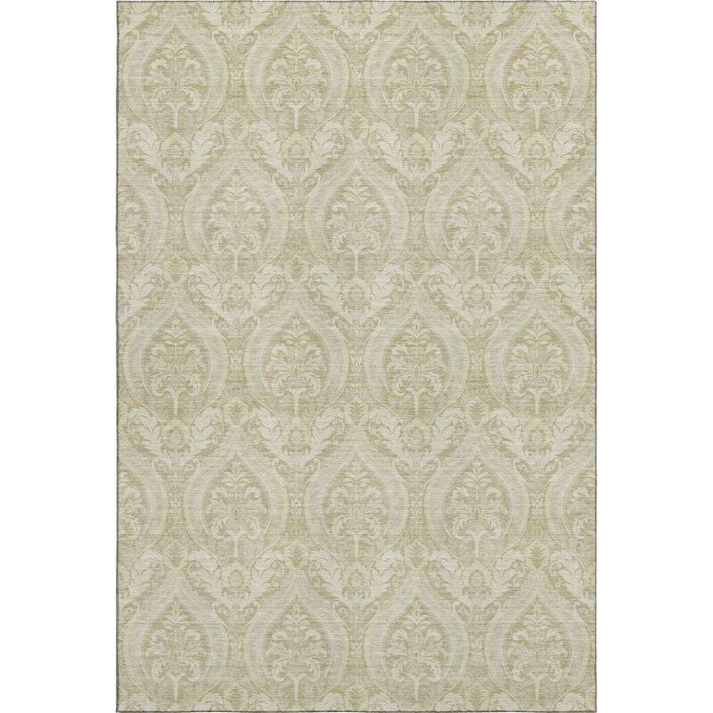 Premium Washable Super Soft Traditional Damask Mayfield Rug