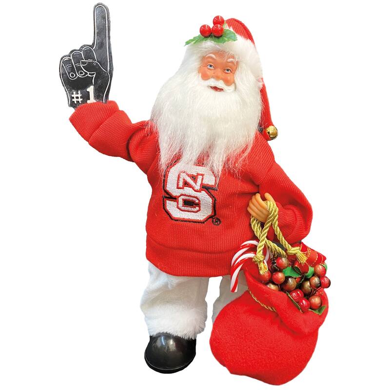 NCAA 12" North Carolina Animated/Musical Santa