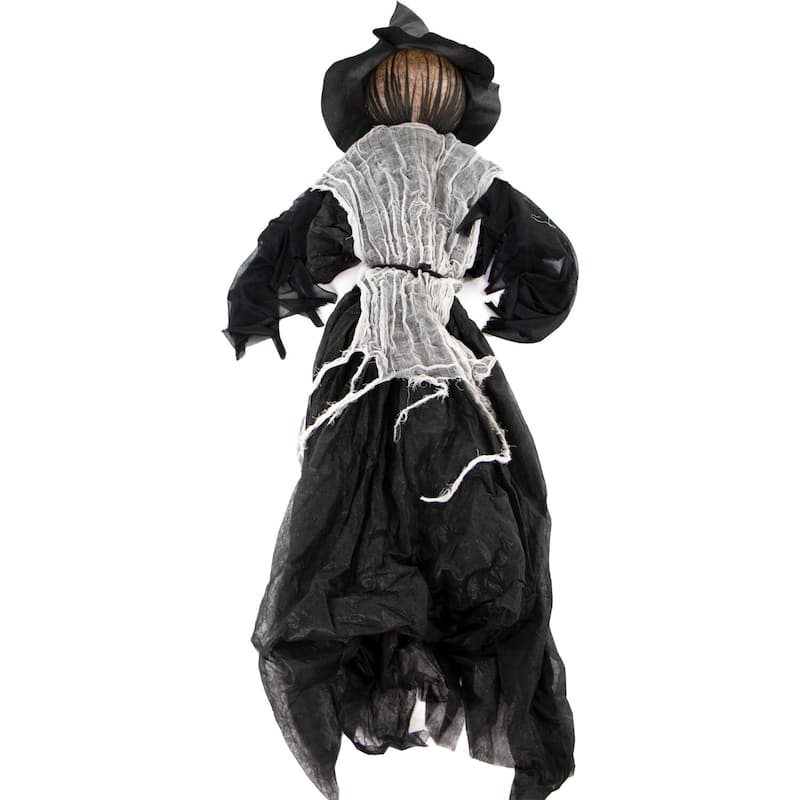 Haunted Hill Farm Lawn Decor Witches, Outdoor Halloween Decoration, Light-Up White, Hanging Option