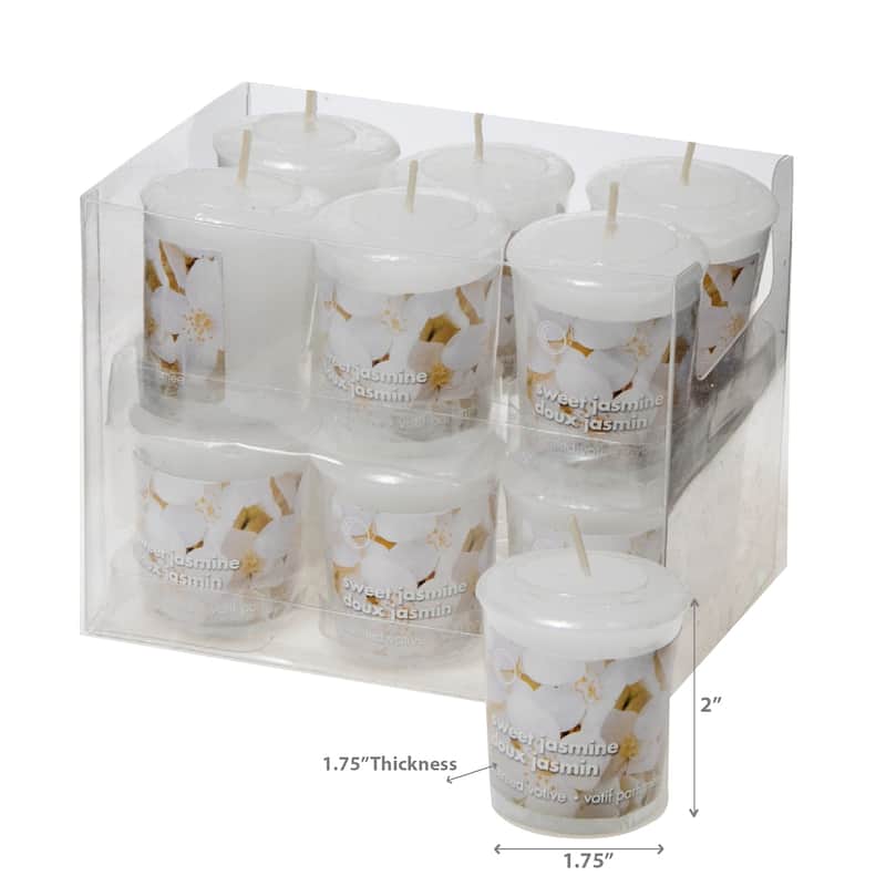 Mushroom Votive Sweet Jasmine - Set of 12