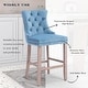 preview thumbnail 17 of 56, Contemporary Tufted Velvet Upholstered Counter Bar Stools Set of 2