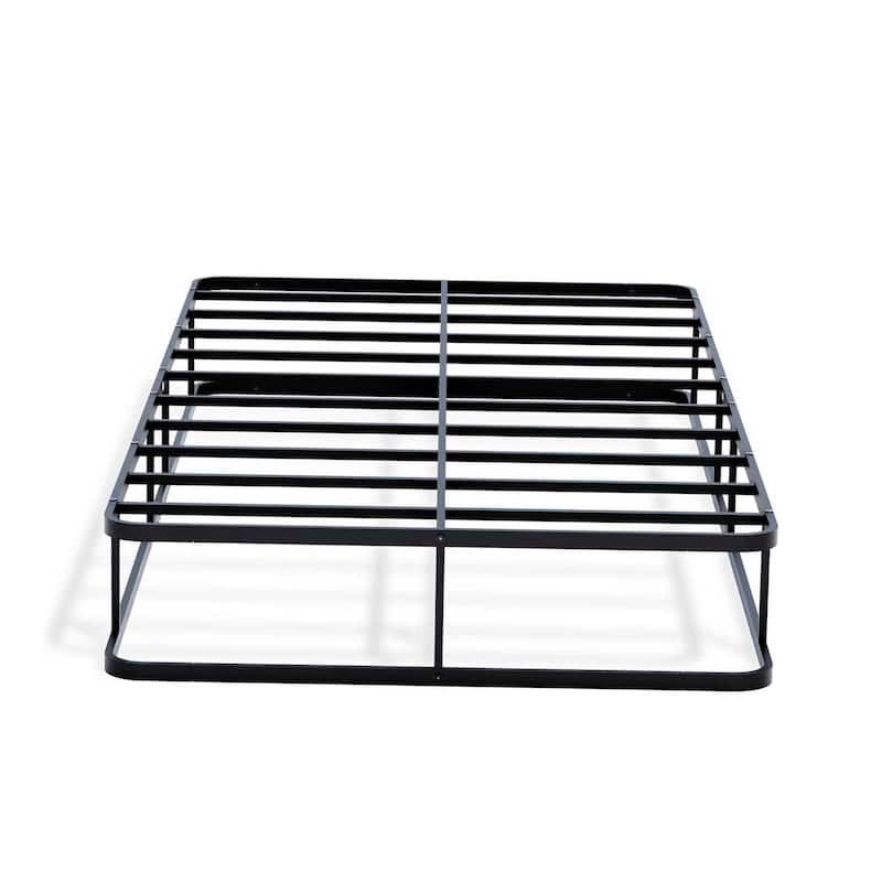 Twin Bed Frame Metal - Sturdy Black Bed Frame with Headboard & Footboard - Modern Bedroom Furniture