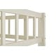 preview thumbnail 8 of 8, Cream Twin over Full Modern Rubberwood Stairway Bunk Bed with Rails and Storage