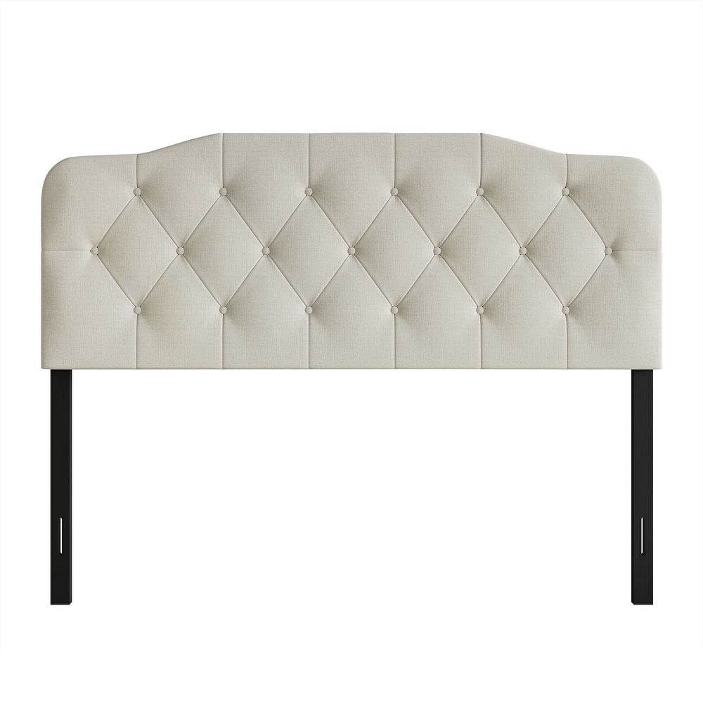 CraftPorch Elegant Button-Tufted Upholstered Headboard