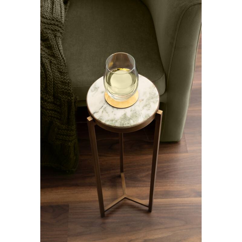 Kate and Laurel Aguilar Glam Drink Table - 9x9x23