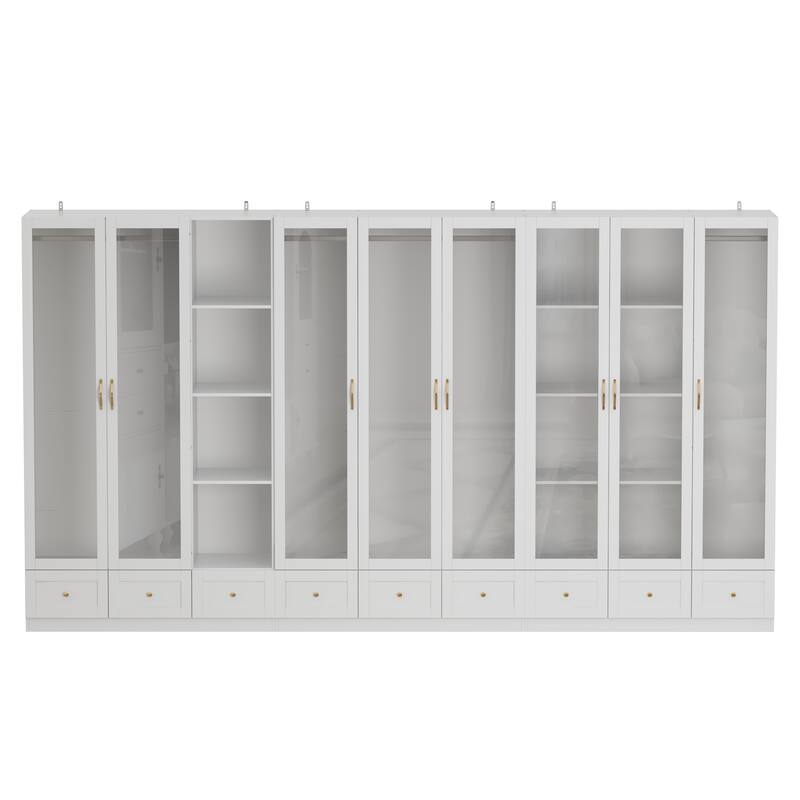 Chic Modular Closet System Wardrobe Units Armoires Home Organization
