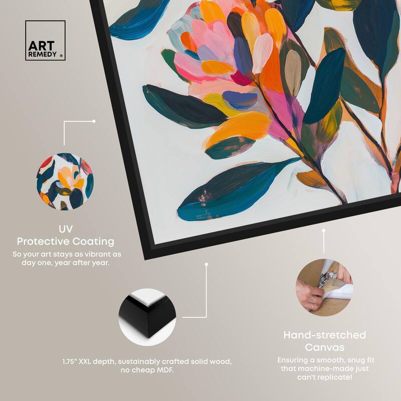Contemporary Flora I Canvas by Art Remedy