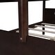 preview thumbnail 18 of 16, Twin Over Full Bunk Beds with Twin Size Trundle-Bed & 4 Storage Shelves, Solid Wood Bunk Bedframe with Ladder and Guard Rail
