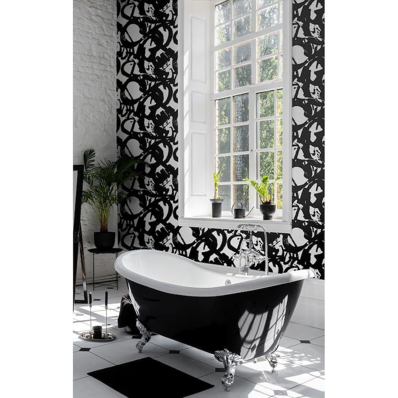 NextWall Inkblot Peel and Stick Wallpaper - 20.5 in. W x 18 ft. L