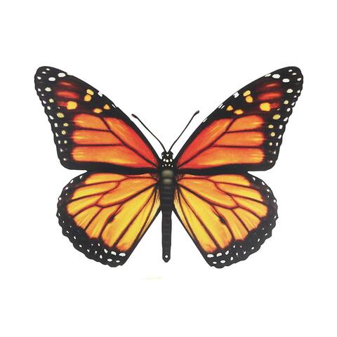 IH Casa Decor Metal Butterfly Wall Decor Orange Monarch