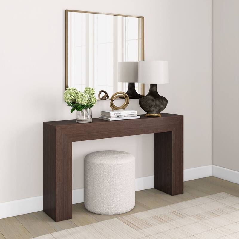 Plank and Beam Grande Console Table - 56" - Walnut Wirebrush