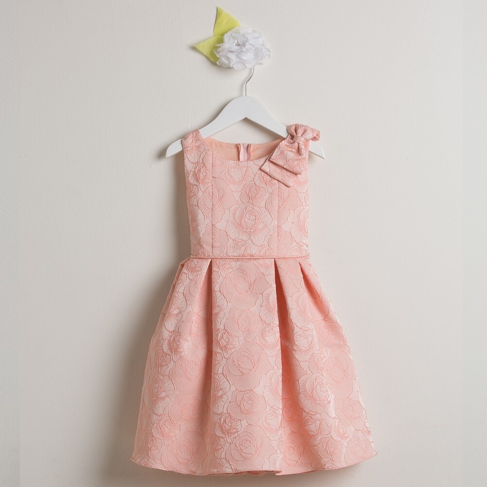 girls pink occasion dress