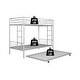 preview thumbnail 14 of 16, Versatile Twin Over Twin Metal Bunk Bed with Trundle - Space-Saving, Silent, and CPC Certified for Ultimate Safety