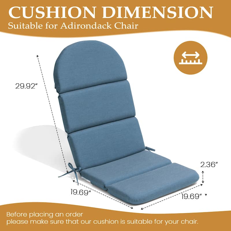 Outdoor Adirondack Chairs Cushion with Sunbrela Fabric