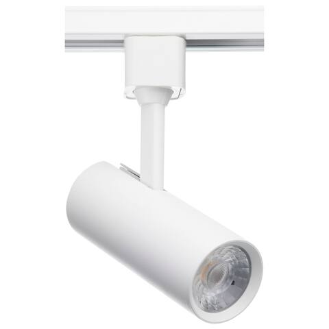 10 Watt LED Commercial Track Head White Cylinder 36 Degree Beam Angle