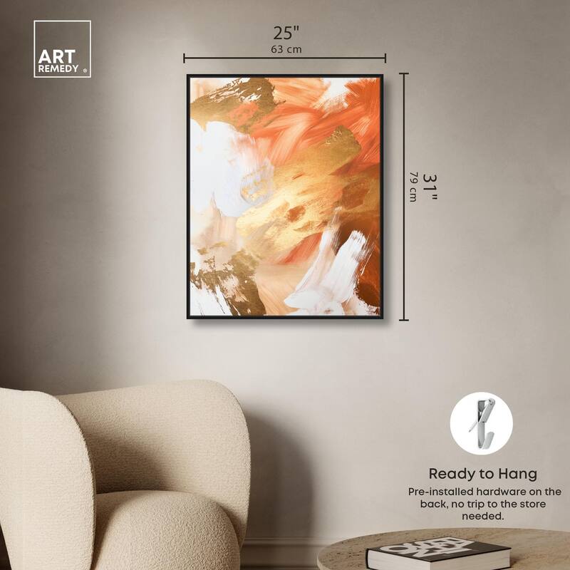 Golden Yellow Citrus Burst II Canvas by Art Remedy