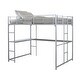 preview thumbnail 7 of 8, Metal Full Loft Bed with L-shaped Desk Workstation