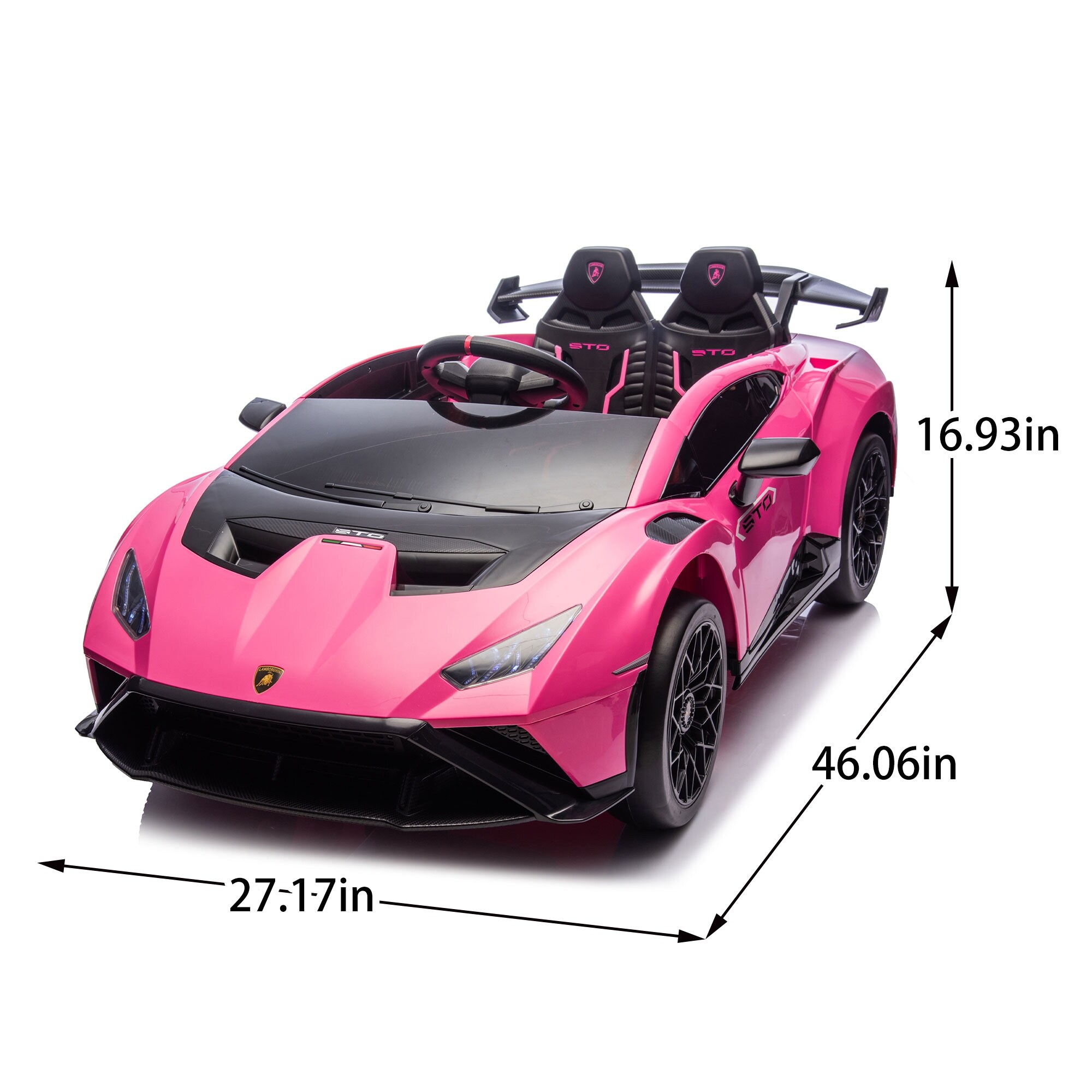 Lamborghini Huracan STO 24V Kids Ride-On Drift Car with LED