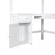 preview thumbnail 8 of 15, White Twin Size Solid Wood Loft Bed with Desk, Blackboard & Drawers
