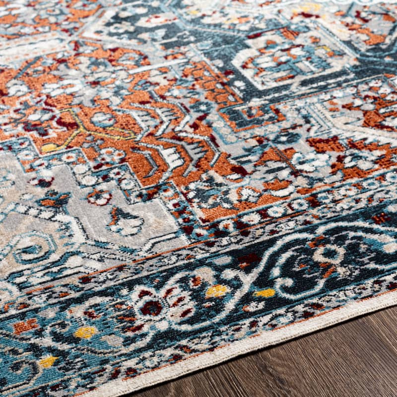 Livabliss Dorinda Traditional Washable Machine Washable Area Rug