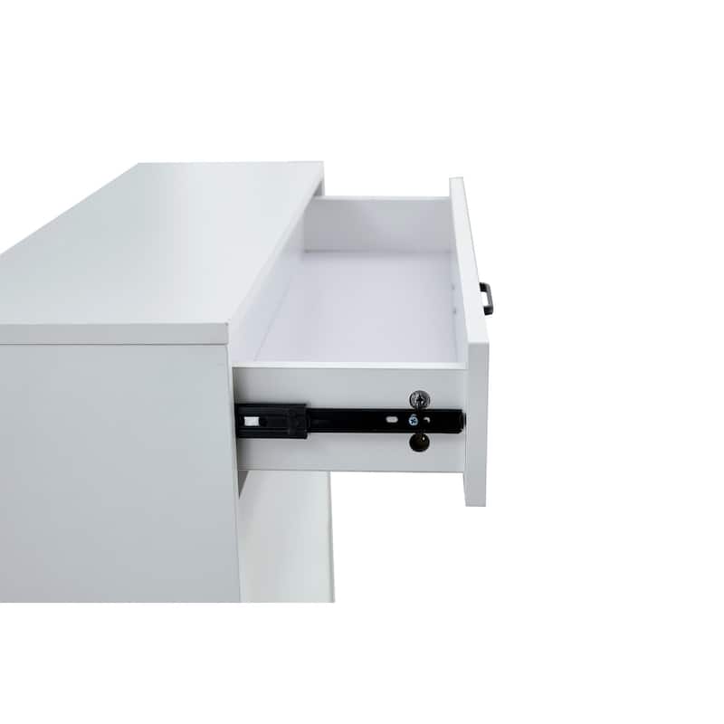 Shoe Cabinet with Metal Legs