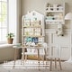 preview thumbnail 5 of 6, COSTARS 2-Tier Hanging Bookshelves for Wall Decor and Storage, Floating Book Shelves with Hooks, Wall Mounted Baby Book Shelf