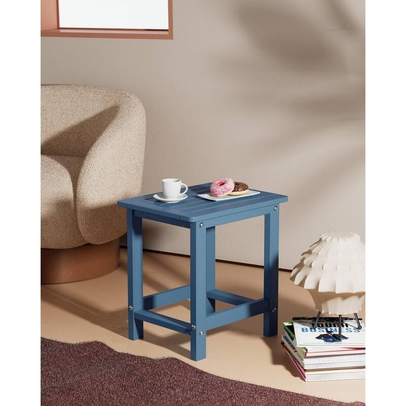WINSOON HIPS All Weather Table Adirondack Square Side Table