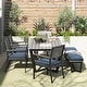 preview thumbnail 27 of 30, Corvus Orville 6-piece Aluminum Outdoor Dining Set with WPC Table Top