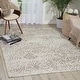 preview thumbnail 46 of 53, Nourison Damask Distressed Contemporary Area Rug 9 x 12 - Ivory - Runner/Rectangle