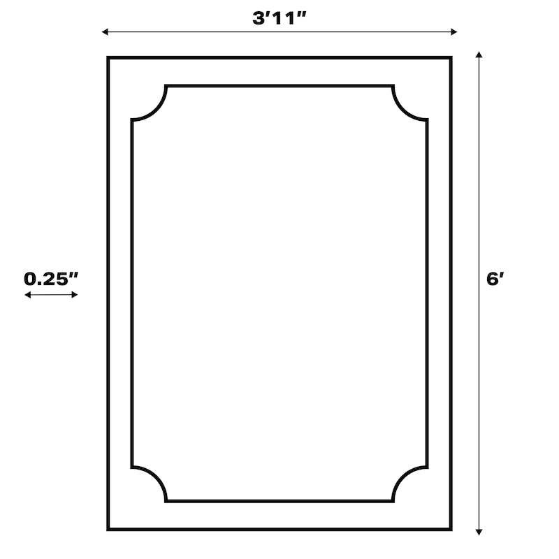 JONATHAN Y Ainsley Classic 2-Stripe Border Washable Area Rug