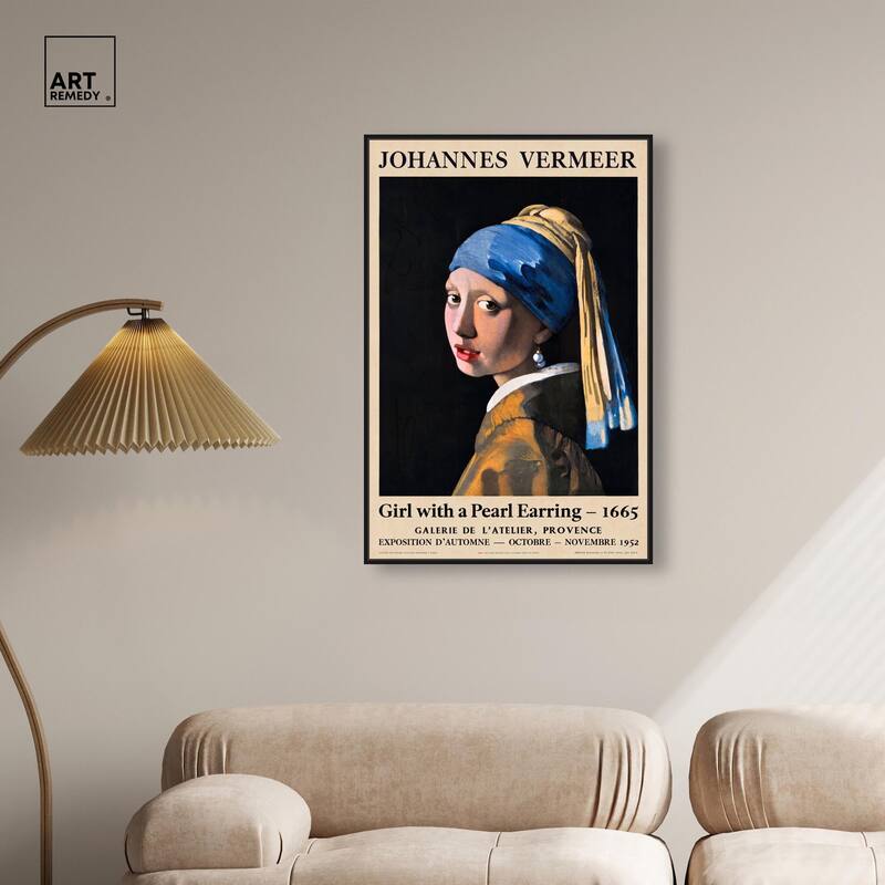 Girl with a Pearl Earring Canvas by Art Remedy