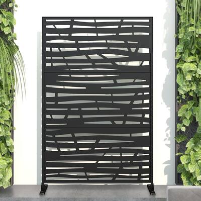 Jungle Metal Privacy Screen Panel Free Standing - 76x47