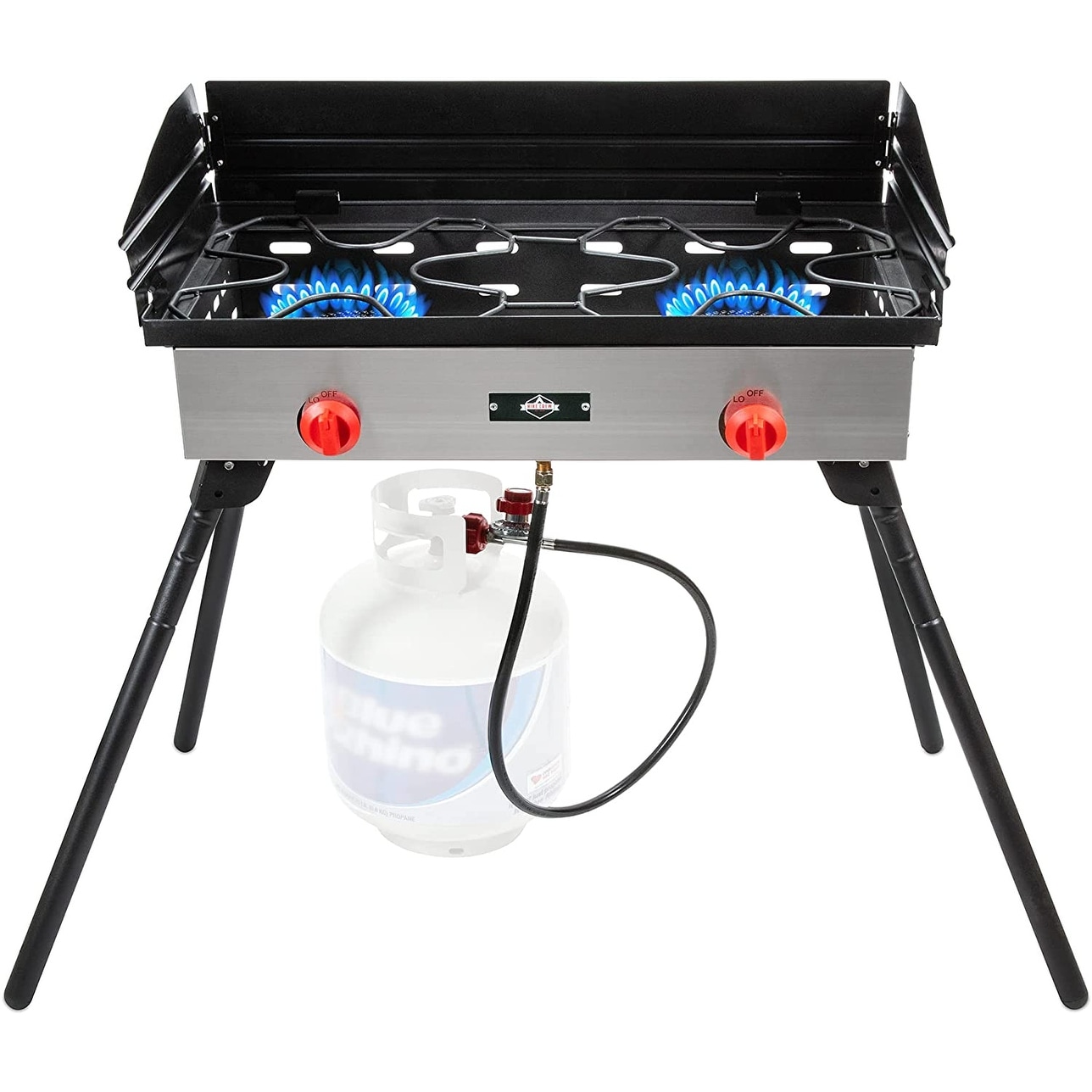 Hike Crew Cast Iron Double-Burner Outdoor Gas Stove - Double Burner - Bed  Bath u0026 Beyond - 34358488