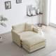 Option Beige Accent Chairs+Ottoman