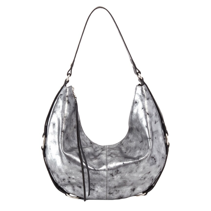 grey leather hobo handbags