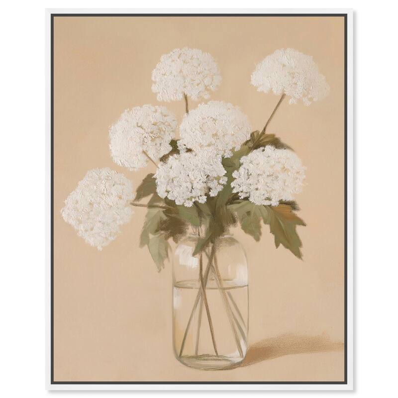 Lace in a Vase II Canvas by Art Remedy - White - 16" x 20"