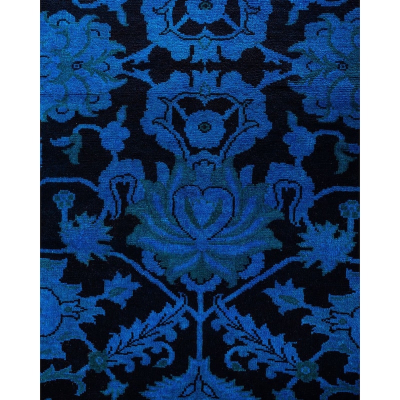 Fine Vibrance One-of-a-Kind Hand-Knotted Area Rug - Blue, 8' 2" x 10' 4" - 8' 2" x 10' 4"