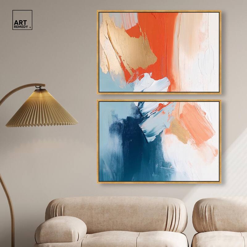 Orange Infusion II Canvas Set of 2 by Art Remedy