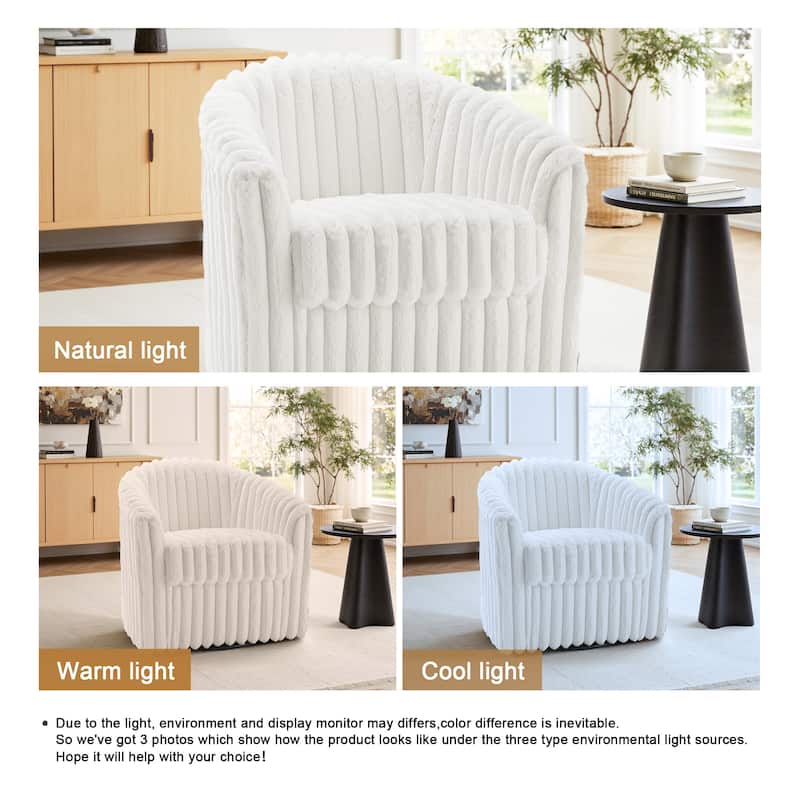 Single Sofa Armchair Swivel Barrel Chair