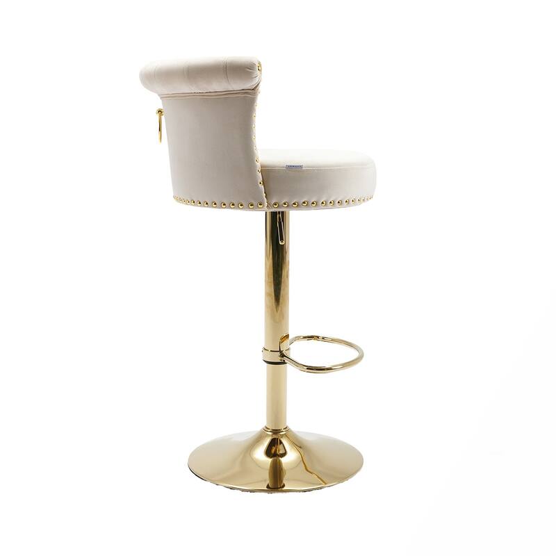 2PCS Swivel Counter Height Bar Stools