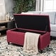 preview thumbnail 40 of 60, Tatiana Contemporary Fabric Storage Ottoman with Nailhead Trim by Christopher Knight Home