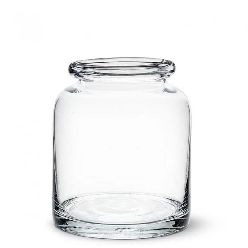 Wide Mouth Roll Top Bottle Vase