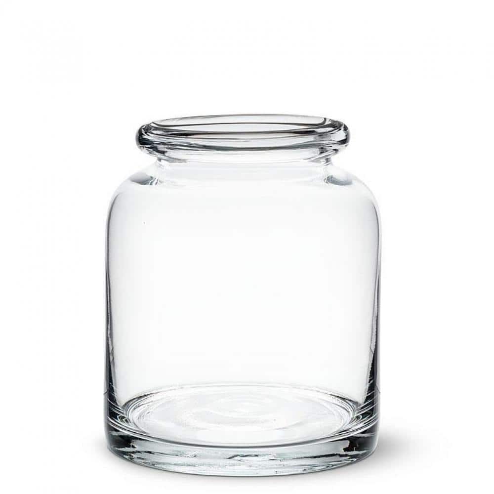 Wide Mouth Roll Top Bottle Vase