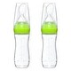 preview thumbnail 1 of 7, Tadpoles 4 oz Silicone Baby Food Dispensing Spoon 2 Pack - Includes Stopper (Green)