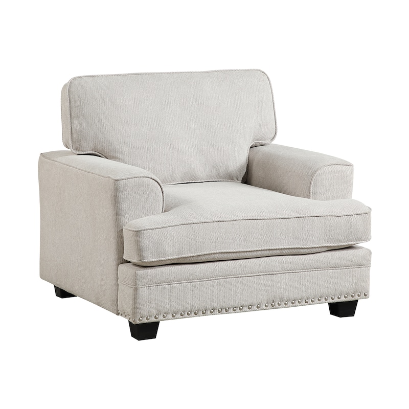 Pombal Chenille Living Room Chair - Sand