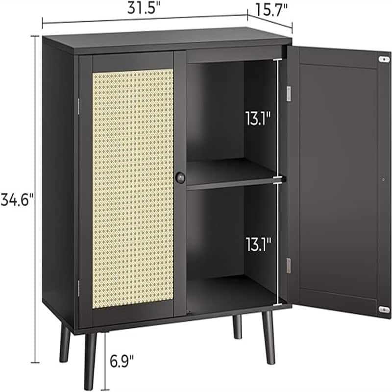 Buffet Cabinet - 15.7"D x 31.5"W x 34.6"H
