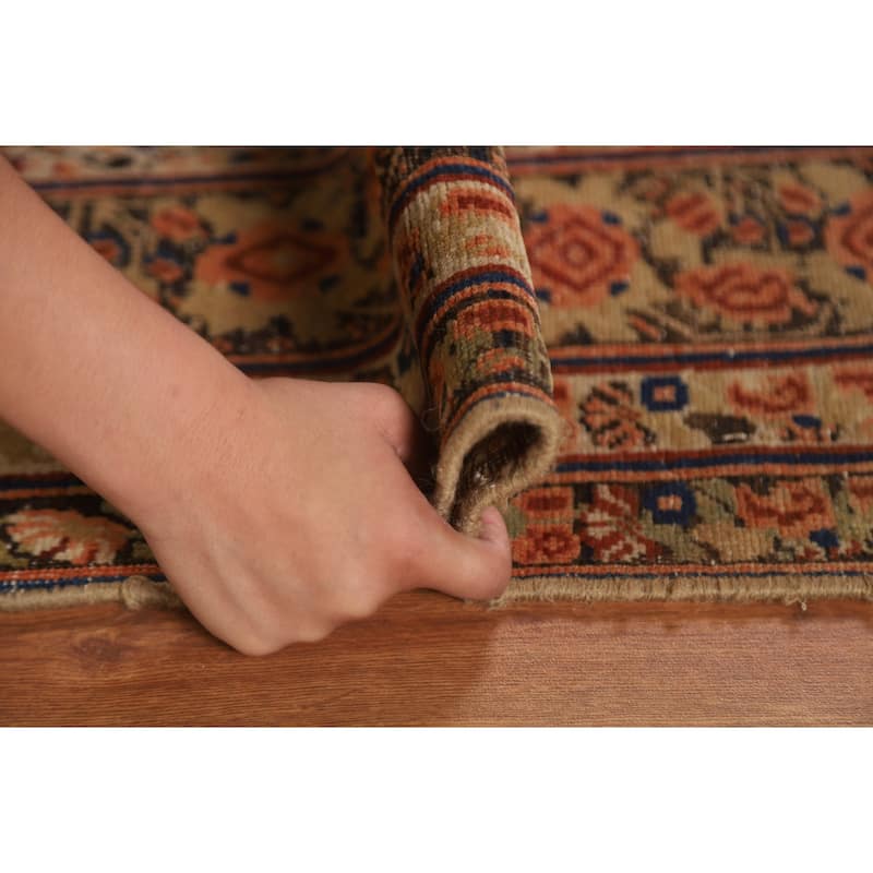 Pre-1900 Antique Afshar Persian Area Rug Vegetable Dye Wool Carpet - 4'0"x 6'1"