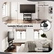 preview thumbnail 11 of 19, FITUEYES Mobile TV Stand Modern Storage TV Cart Mount for TVs Up to 85 Inch